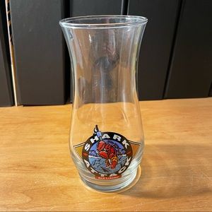 Vintage Red Lobster Shark Attack Hurricane Style Glass Home Bar